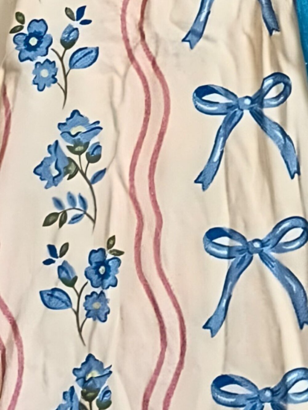 Blue Ribbon Floral Bamboo Short Zippy 6M | Soft Baby Romper - Picture 2 of 3